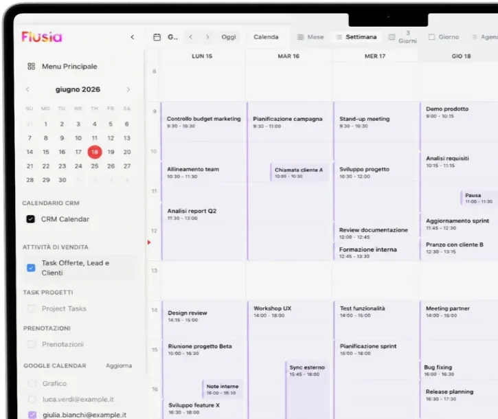 Integrazione Google Calendar e Gmail