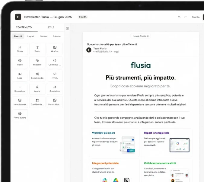Editor newsletter di Flusia